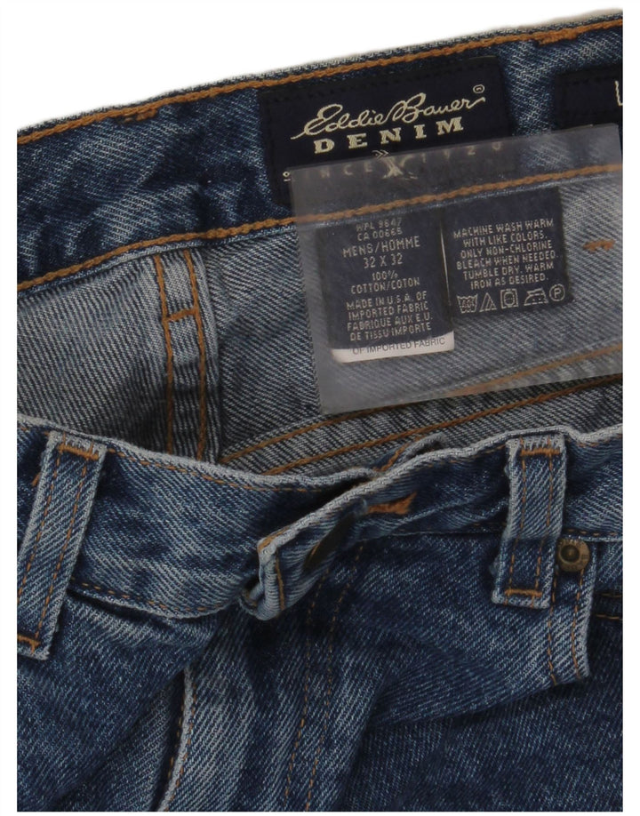 Eddie Bauer Ανδρικό τζιν ψηλόμεσο κωνικό W32 L32 Μπλε βαμβακερό