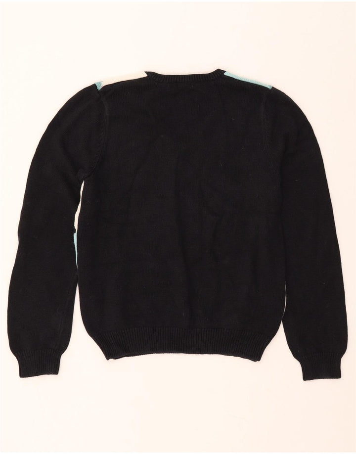 IZOD Γυναικείο πουλόβερ με λαιμόκοψη με V λαιμόκοψη UK 12 Medium Black Argyle/Diamond