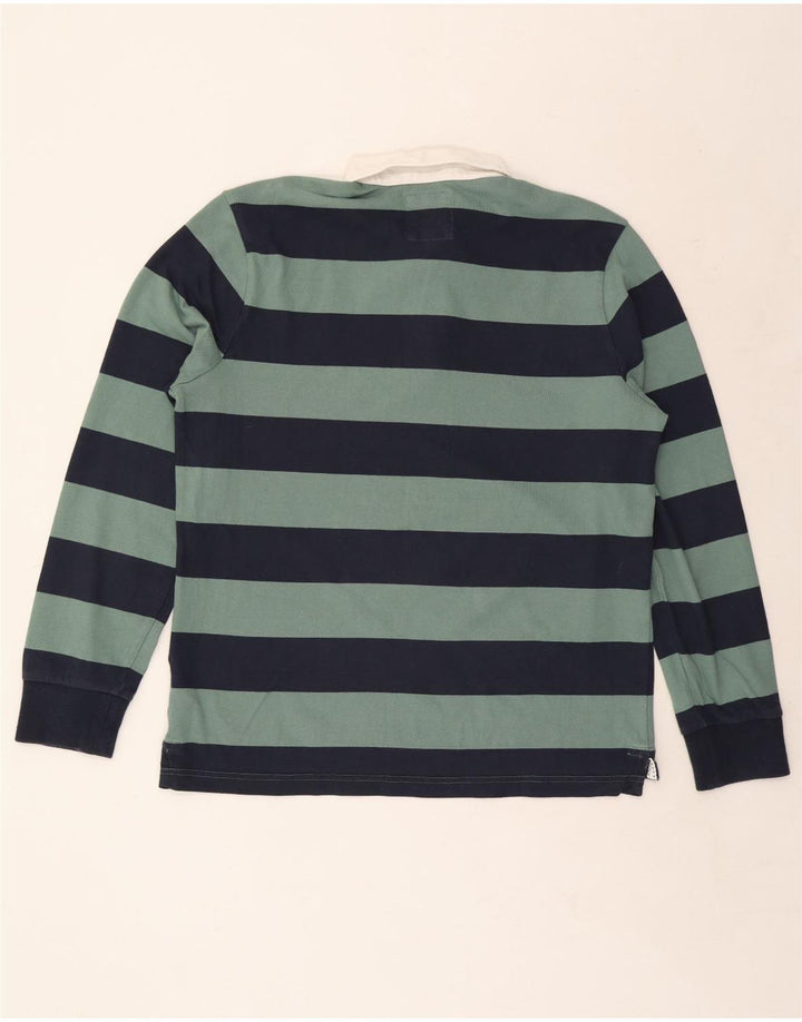 ΕΝΔΥΜΑΤΑ ΠΛΗΡΩΜΑΤΟΣ Ανδρικό μακρυμάνικο μπλουζάκι ράγκμπι πόλο μεγάλο μπλε ναυτικό ριγέ