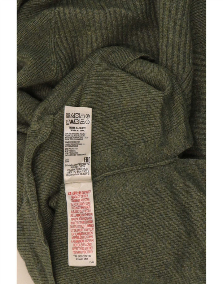 Marks & Spencer Γυναικείο πουλόβερ με λαιμό χελώνα UK 14 Μεσαίο πράσινο