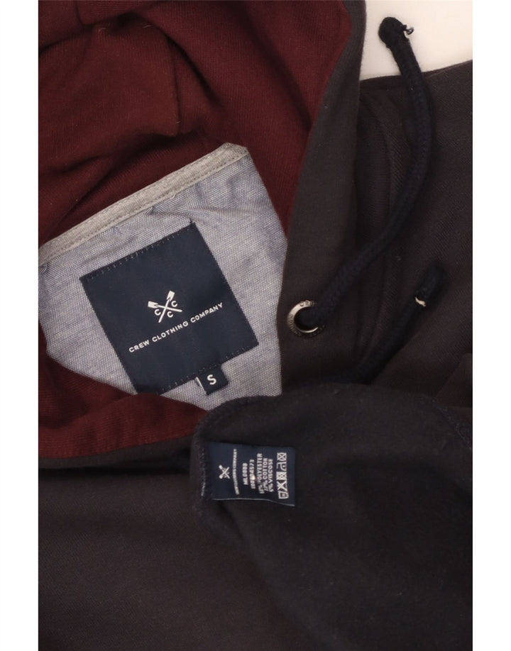 Ανδρικό πουλόβερ με κουκούλα με φερμουάρ Crew Clothing Small Navy Blue Polyester