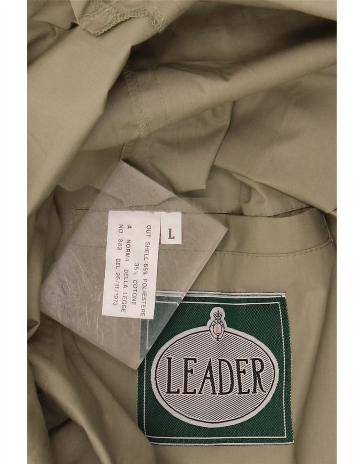 Ανδρικό πανωφόρι LEADER UK 40 Large Khaki Polyester