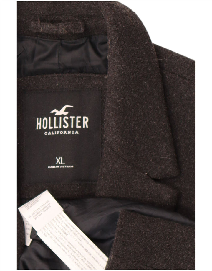 Ανδρικό πανωφόρι Hollister UK 42 XL Γκρι Πολυεστέρας