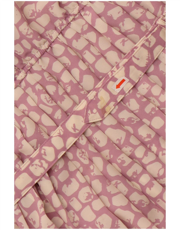 Classics γυναικείο μάξι φόρεμα UK 16 Large Purple Animal Print Polyester