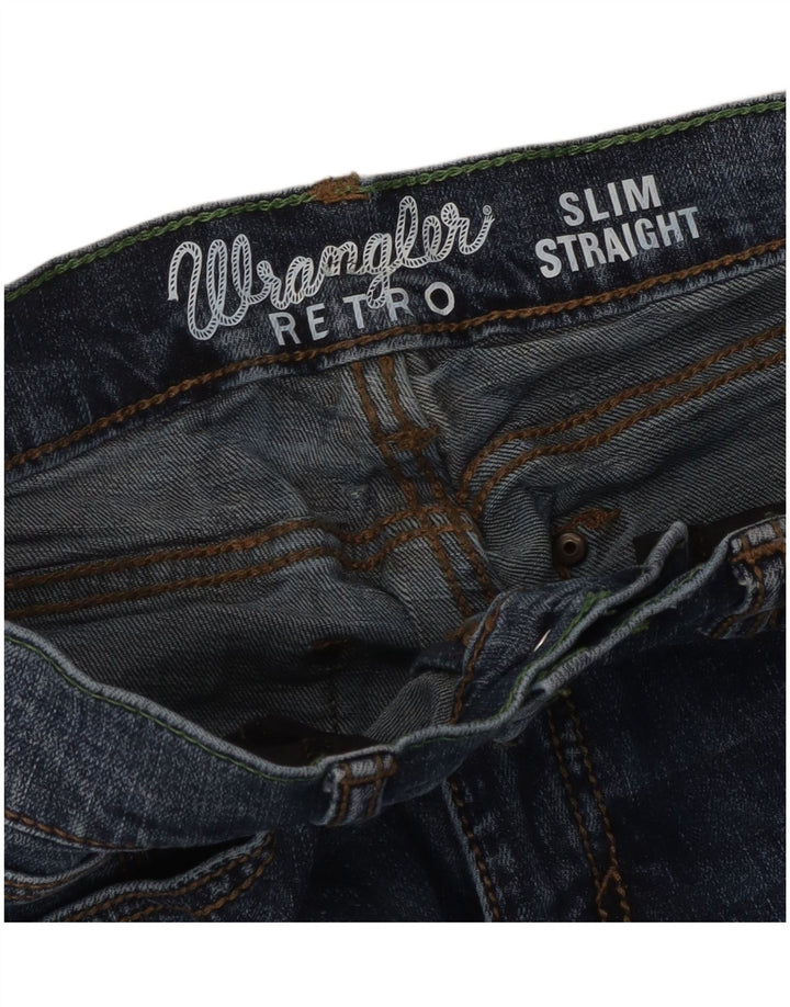 Wrangler Γυναικείο Retro Slim Straight Jeans W28 L30 Blue