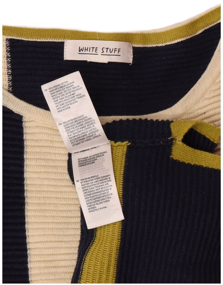 WHITE STUFF Γυναικείο πουλόβερ με λαιμόκαυστο UK 18 XL πολύχρωμο