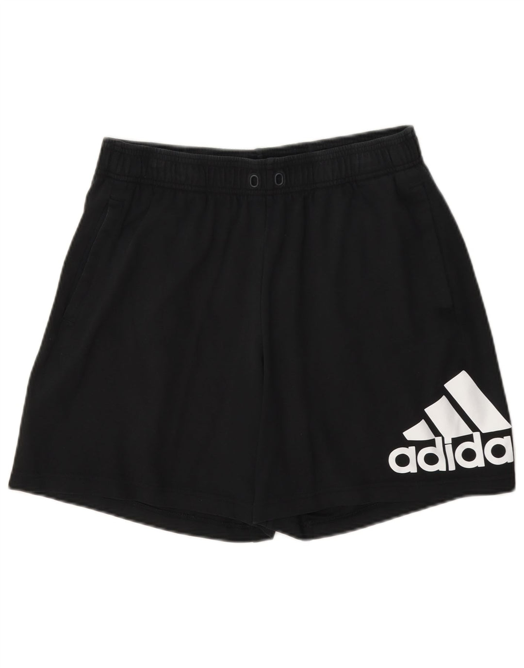 Ανδρικό γραφικό αθλητικό σορτς Adidas, μεσαίο μαύρο βαμβακερό