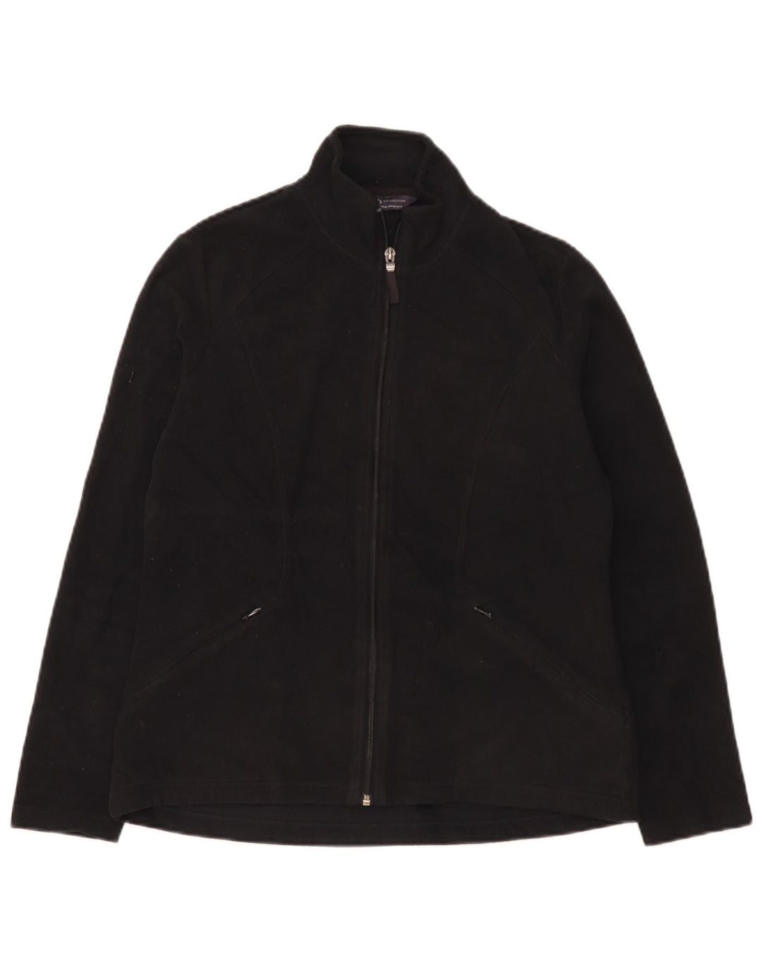 Marks & Spencer Γυναικείο Fleece Jacket UK 12 Medium Black Polyester