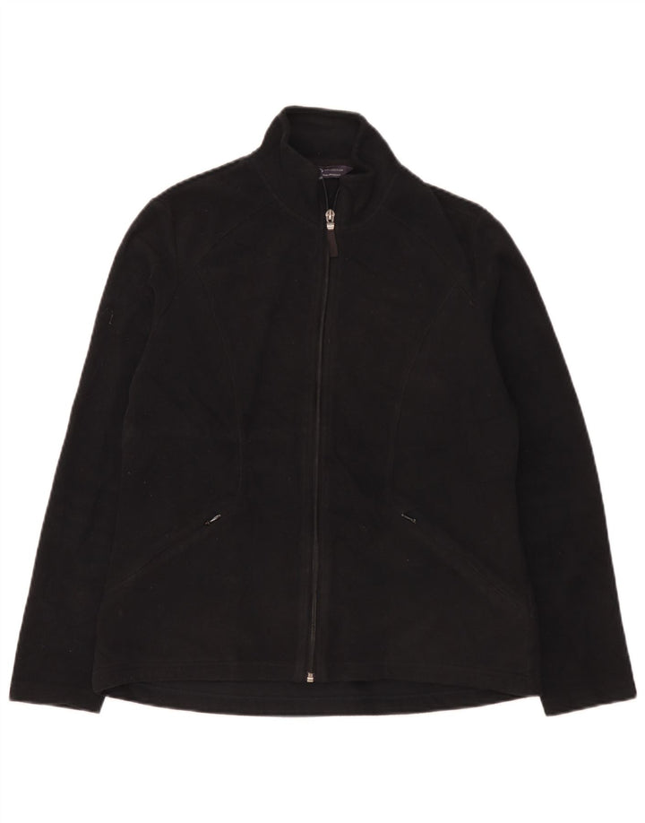 Marks & Spencer Γυναικείο Fleece Jacket UK 12 Medium Black Polyester