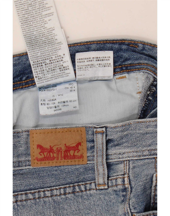 Γυναικείο τζιν σορτς Levi's W32 μεγάλο μπλε βαμβακερό