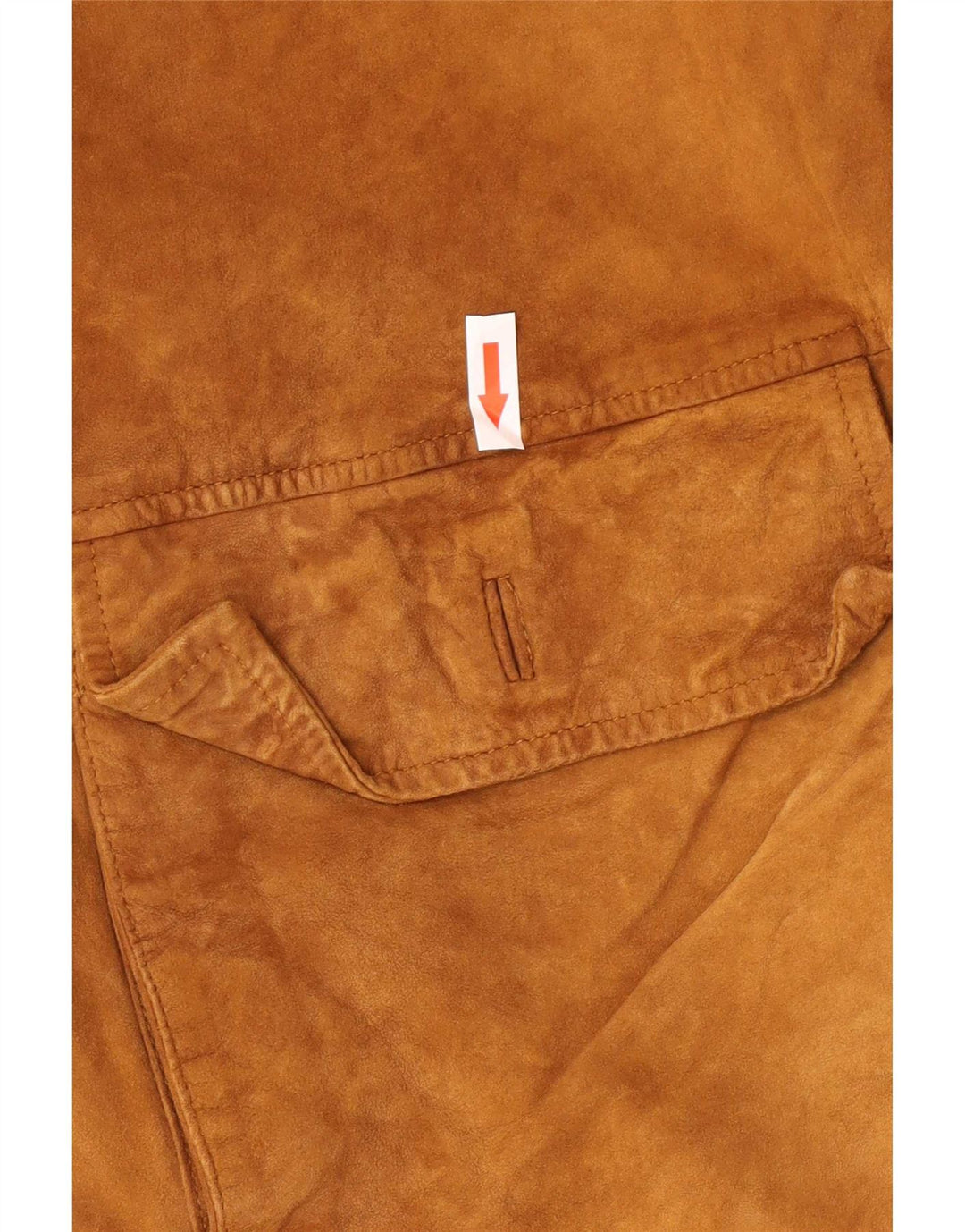 Vintage Ανδρικό Suede Bomber Jacket IT 50 Large Beige Leather