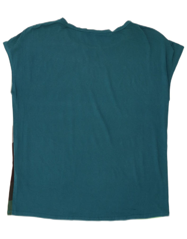 Γυναικείο γραφικό μπλουζάκι Desigual Top UK 14 Medium πολύχρωμο