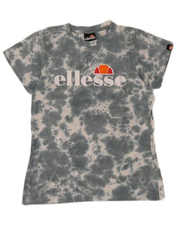 Γυναικείο γραφικό μπλουζάκι Ellesse Top UK 12 Medium Grey Tie Dye Cotton
