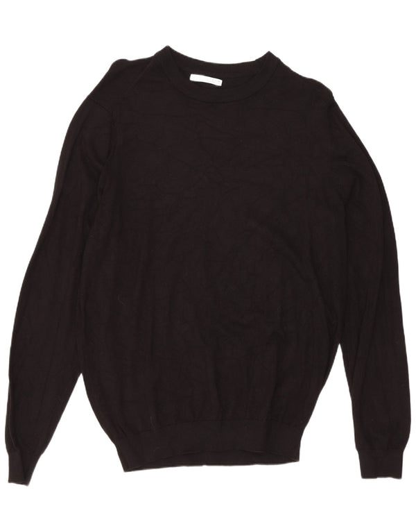 Ανδρικό πουλόβερ Zara Boat Neck Jumper Μεσαίο Μαύρο