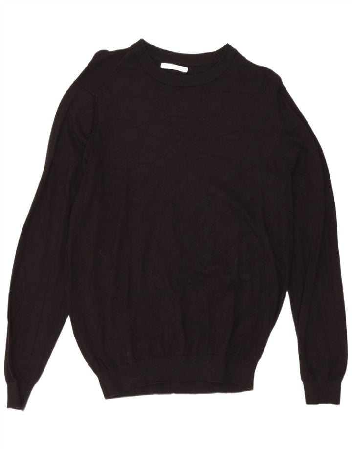 Ανδρικό πουλόβερ Zara Boat Neck Jumper Μεσαίο Μαύρο
