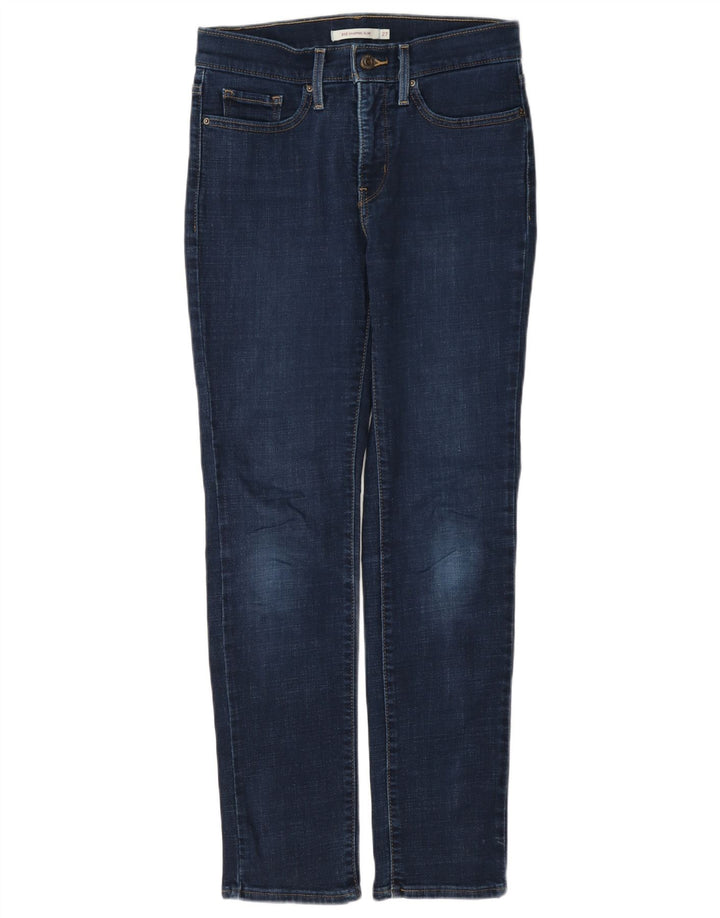 Levi's Womens 312 Shaping Slim Jeans W27 L30 Navy Blue Cotton