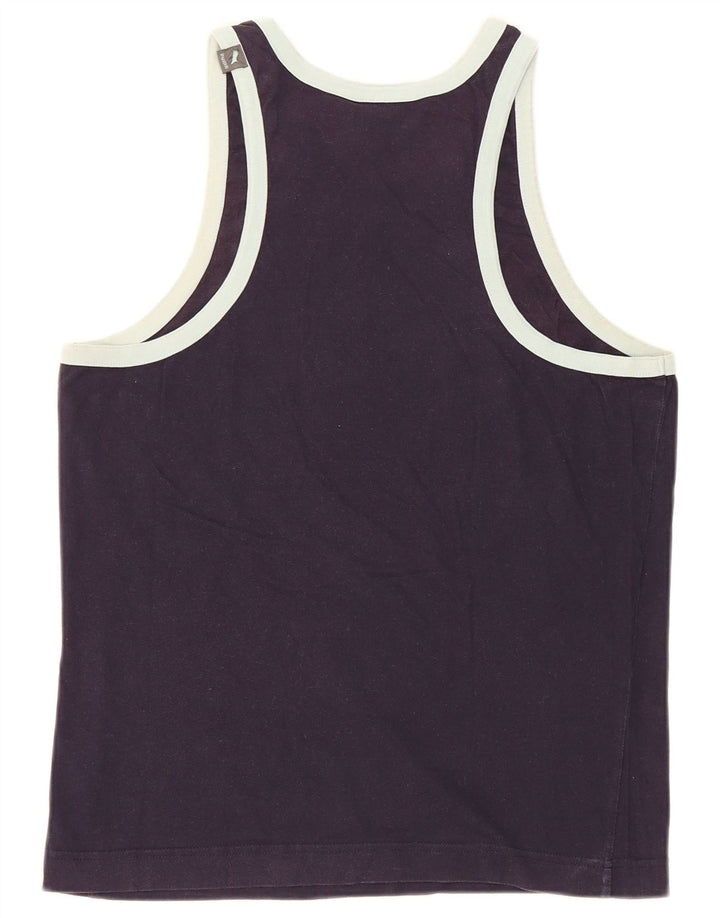 Γυναικείο γραφικό γιλέκο Puma Top UK 12 Medium Navy Blue