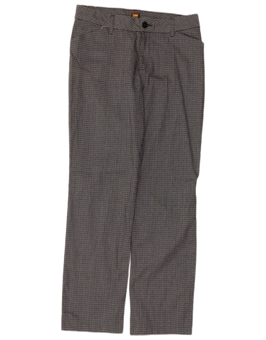 Lee Γυναικείο ίσιο casual παντελόνι US 8 Medium W34 L31 Grey Check