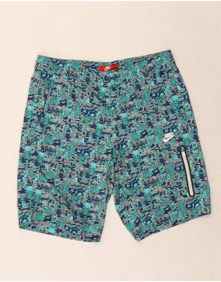 Ανδρικό γραφικό σορτς Nike Cargo W34 Μεγάλο τιρκουάζ πολυεστέρα