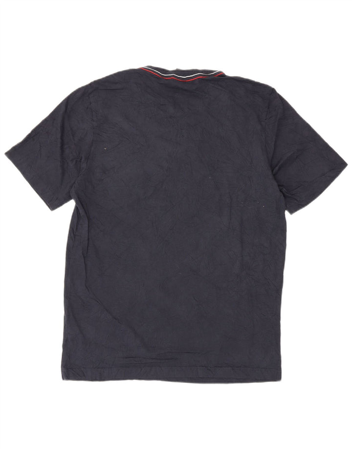 Ανδρικό γραφικό T-Shirt Adidas Top από μεσαίο μπλε ναυτικό βαμβακερό