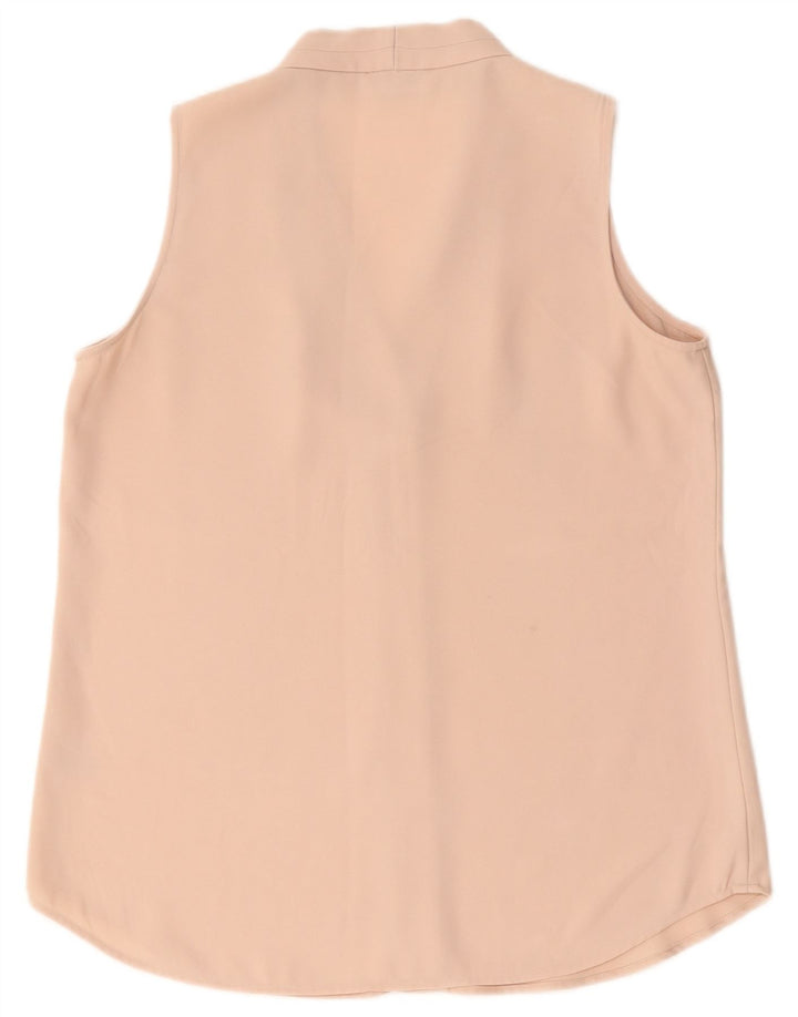 Calvin Klein Γυναικεία Αμάνικη Μπλούζα Τοπ UK 14 Large Pink Polyester