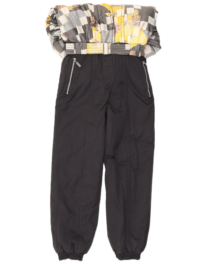 Maier γυναικεία φόρμα σκι UK 14 Large Black Patchwork Polyester Retro