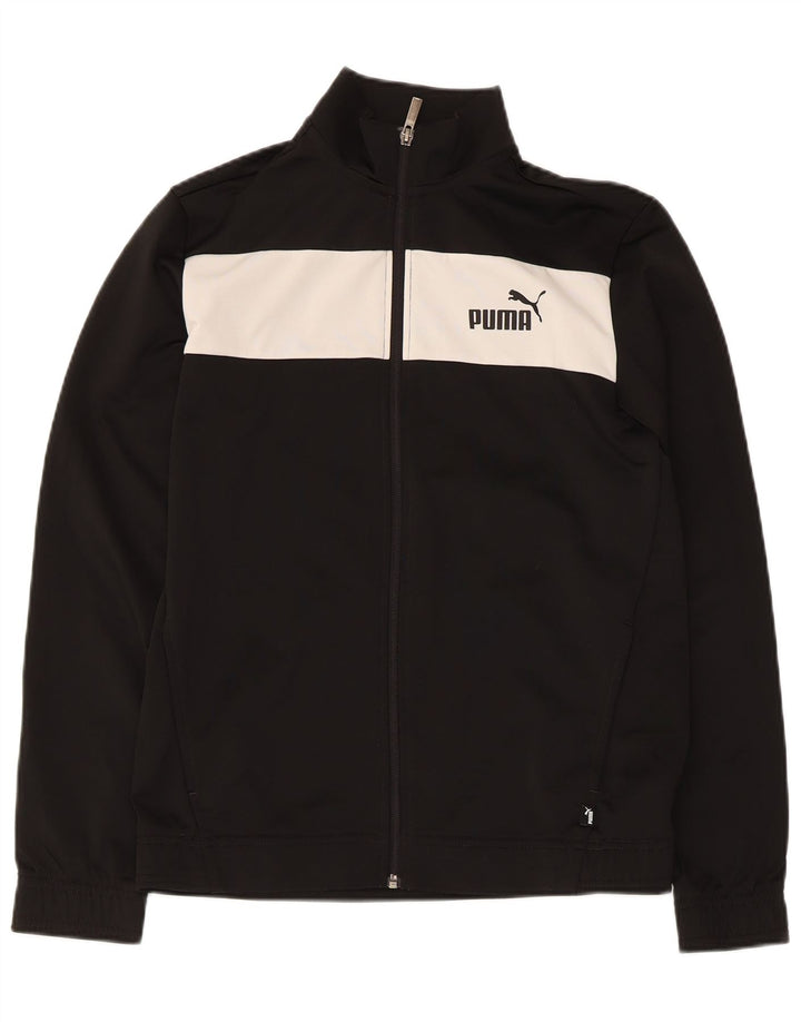 Puma Boys αθλητική φόρμα Top Jacket 15-16 Years Black Colourblock