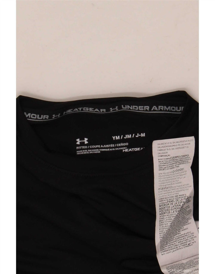 Under Armour Boys Heat Gear Top Μακρύ μανίκι 9-10 ετών Μεσαίο Μαύρο