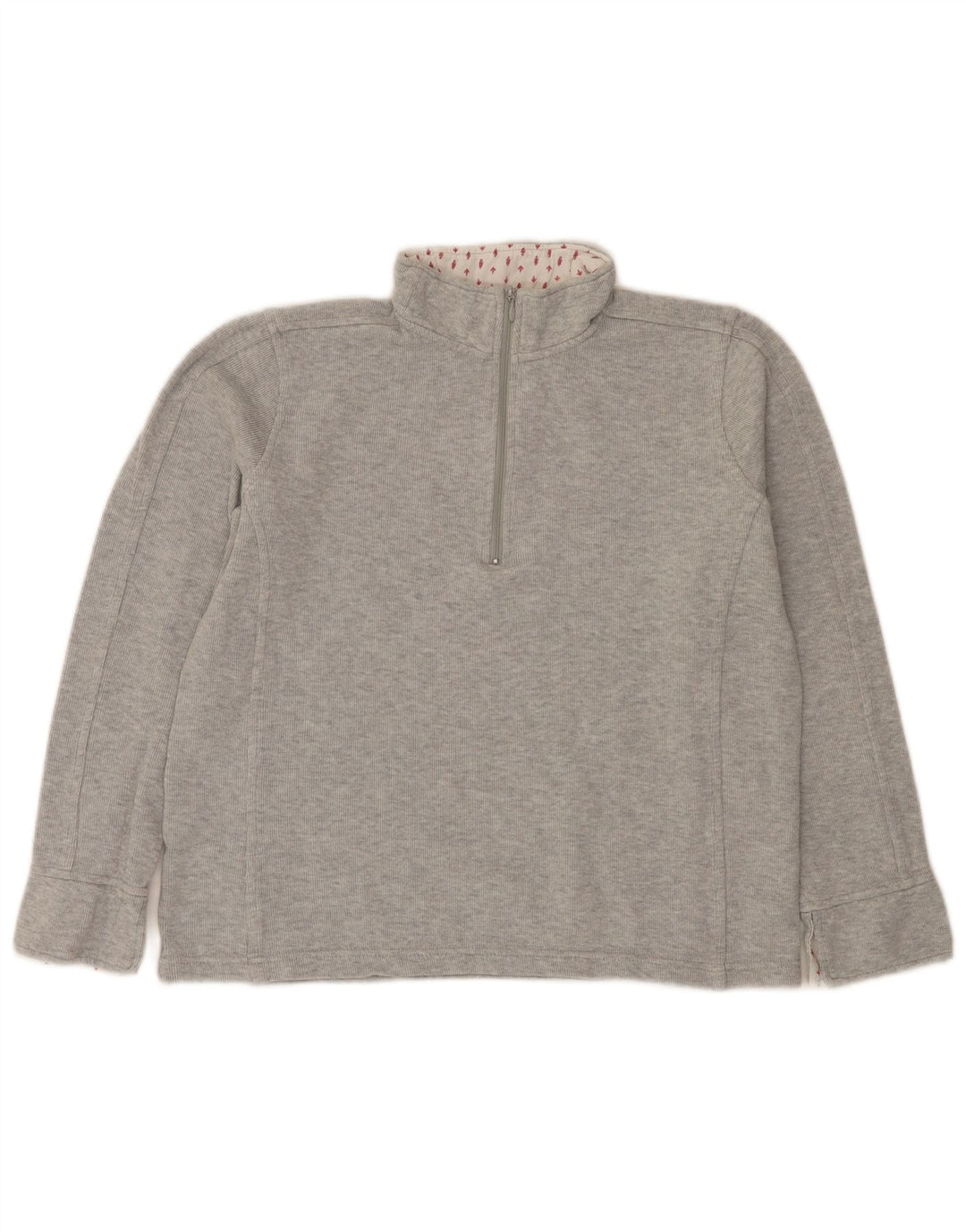 Γυναικείο φούτερ με φερμουάρ Orvis Jumper UK 14 Μεσαίο γκρι βαμβακερό
