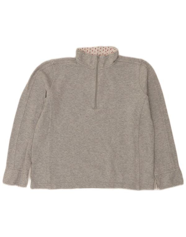 Γυναικείο φούτερ με φερμουάρ Orvis Jumper UK 14 Μεσαίο γκρι βαμβακερό