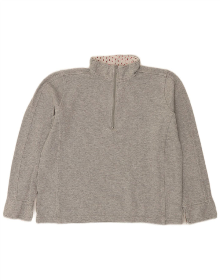 Γυναικείο φούτερ με φερμουάρ Orvis Jumper UK 14 Μεσαίο γκρι βαμβακερό