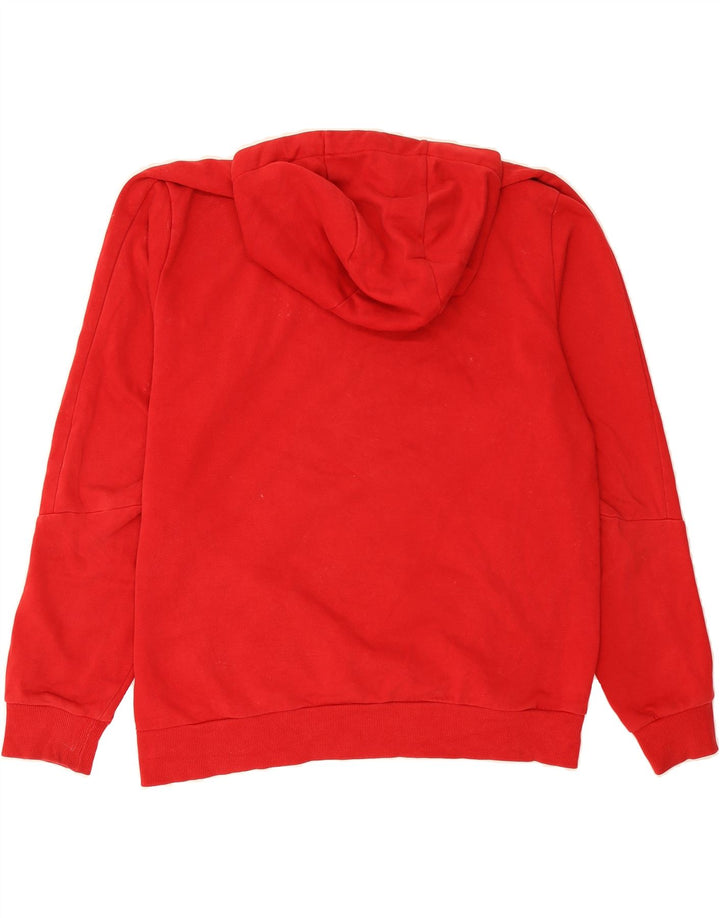 PUMA Mens Graphic Hoodie Jumper Large Red Cotton Vintage Puma and Second-Hand Puma from Messina Hembry 