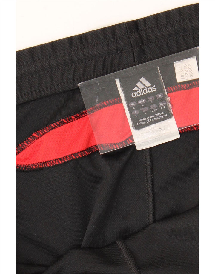 Ανδρικό αθλητικό σορτς Adidas μεγάλο μαύρο πολυεστέρα