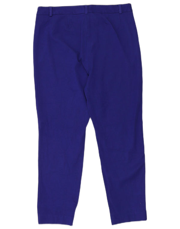 Marks & Spencer Γυναικείο Slim Cropped Παντελόνι UK 14 Large W30 L27 Blue