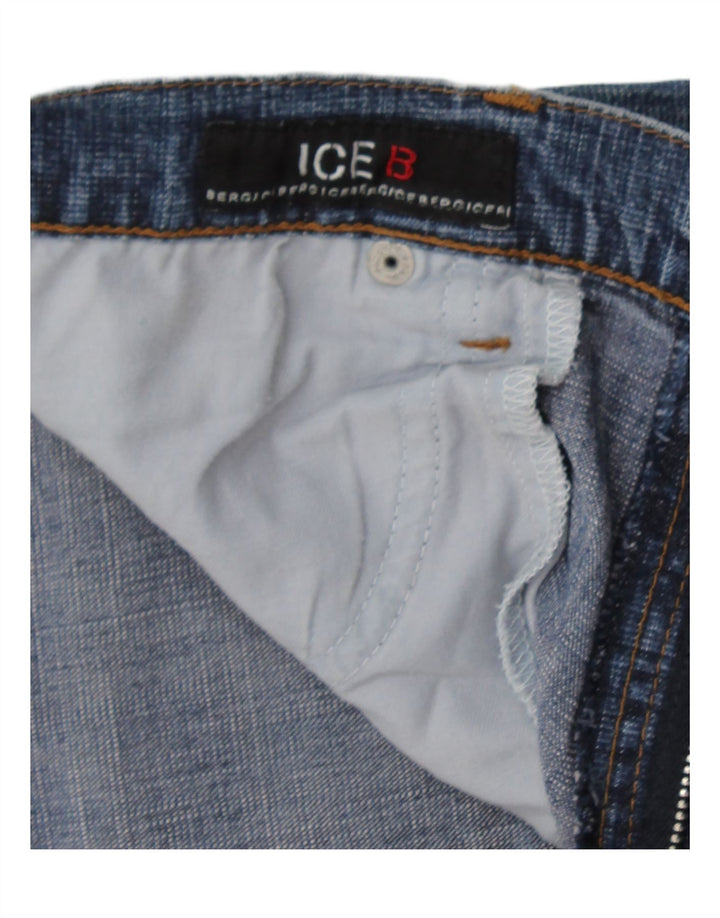 Γυναικείο τζιν σορτς ICEBERG W30 Βαμβακερό μεσαίο μπλε