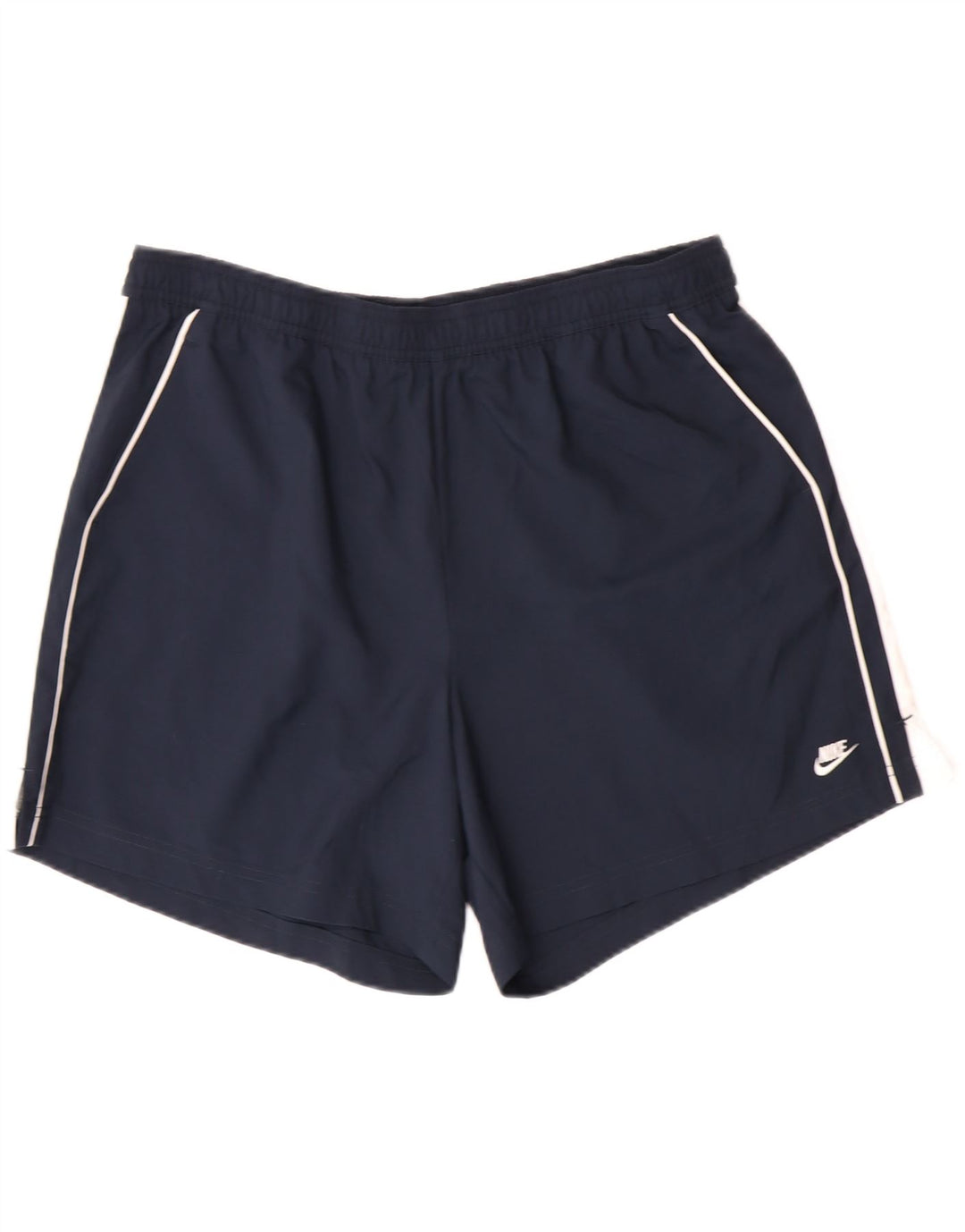NIKE Womens Sport Shorts UK 16/18 XL Navy Blue Polyester Vintage Nike and Second-Hand Nike from Messina Hembry 