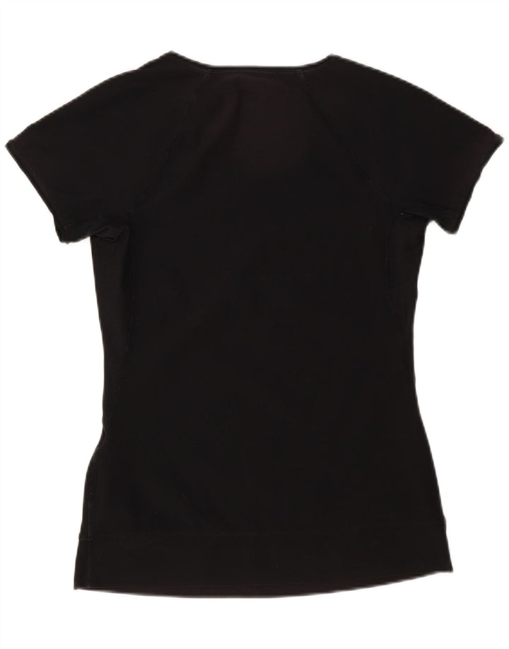 Γυναικείο T-shirt Nike Dri Fit Top UK 12/14 Μεσαίο μαύρο πολυεστέρα
