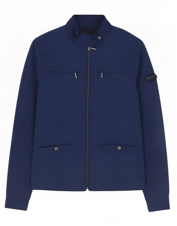 Geox Womens Respira Utility Jacket UK 12 Medium Navy Blue