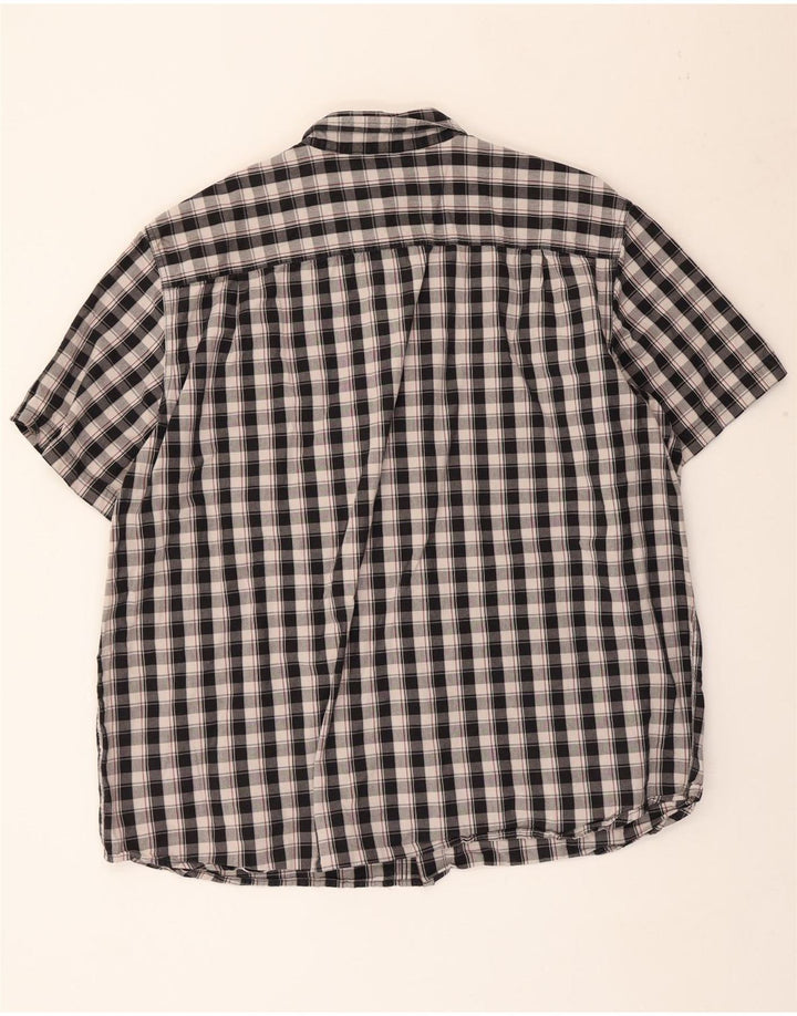 Ανδρικό κοντομάνικο πουκάμισο CARHARTT με χαλαρή εφαρμογή 2XL μαύρο καρό