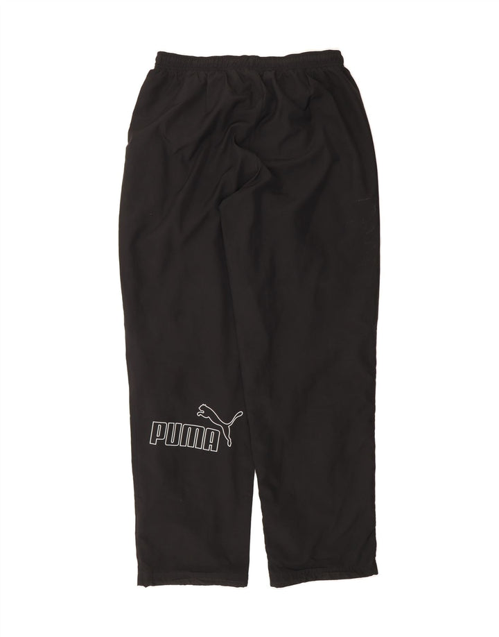 PUMA Mens Graphic Tracksuit Trousers Large Black Polyester Vintage Puma and Second-Hand Puma from Messina Hembry 