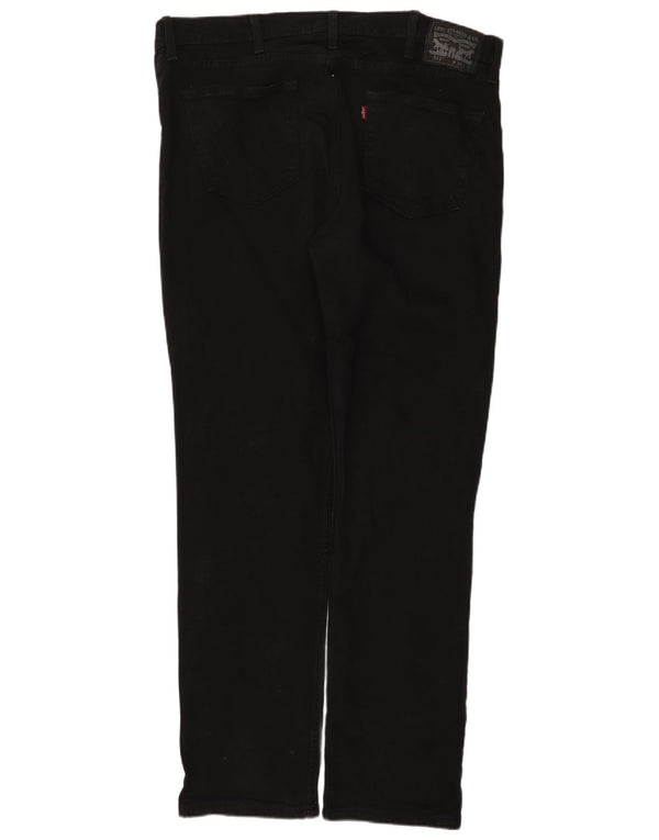 Levi's Mens 511 Slim Jeans W38 L32 Μαύρο βαμβακερό