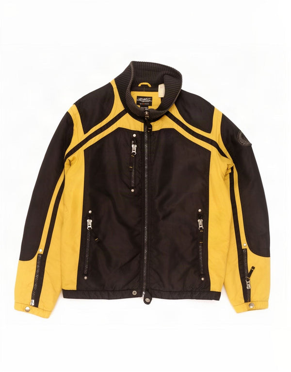 Ανδρικό Energie Graphic Racer Jacket UK 44 2XL Black Colourblock Polyamide