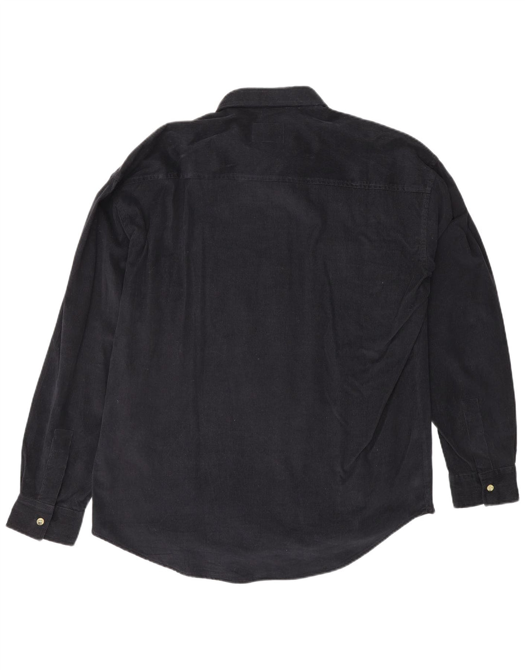 BRUGI Ανδρικό ψηλό κοτλέ πουκάμισο Μεσαίο μπλε ακρυλικό