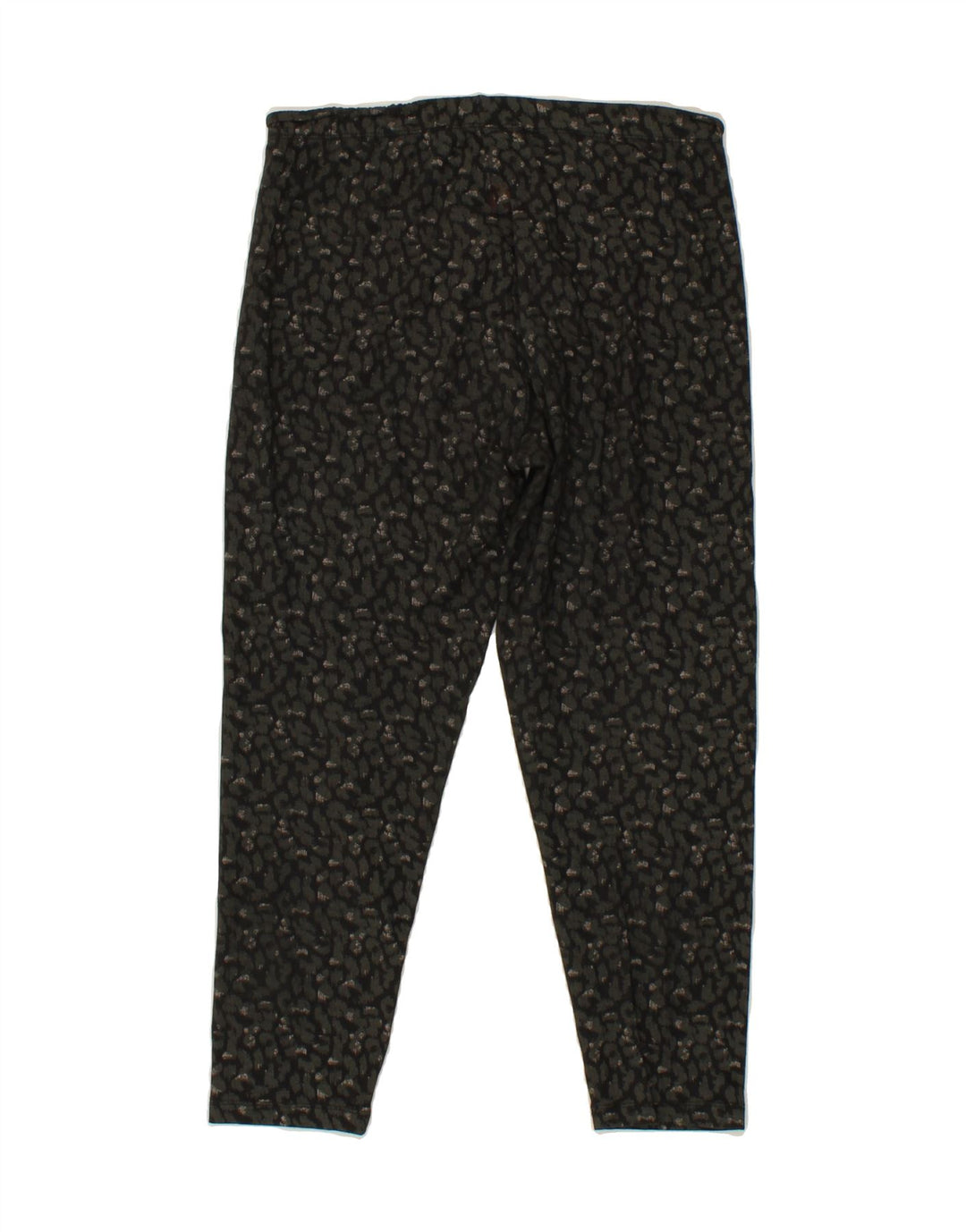 FAT FACE Womens Crop Leggings UK 12 Medium  Black Animal Print Vintage Fat Face and Second-Hand Fat Face from Messina Hembry 