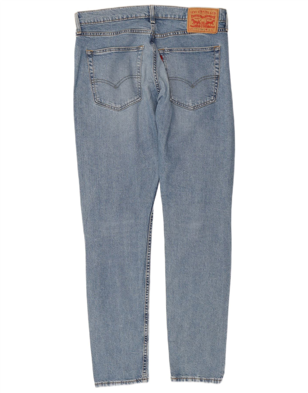 Levi's Mens 512 Distressed Slim Tapered Jeans W34 L32 Blue Cotton