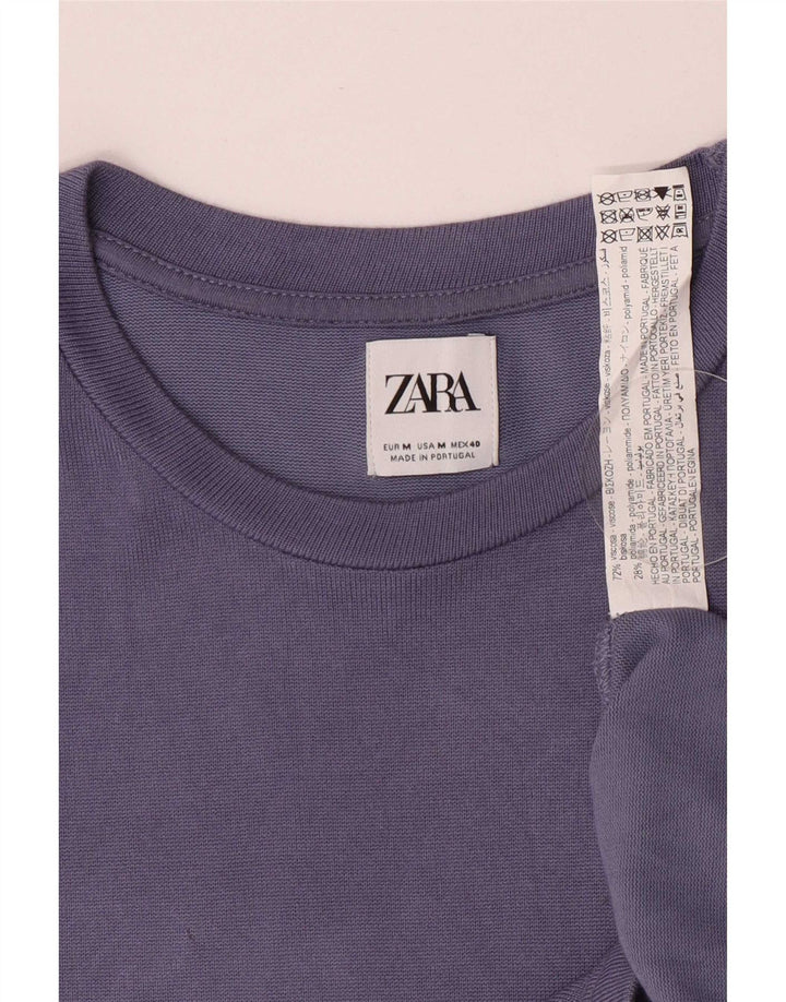Ανδρικό T-Shirt Zara Top Medium Purple Viscose
