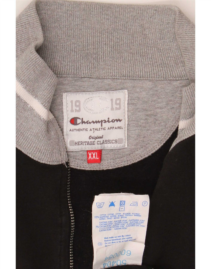 Champion Womens Heritage Classics αθλητική φόρμα Top Jacket UK 20 2XL Μαύρο