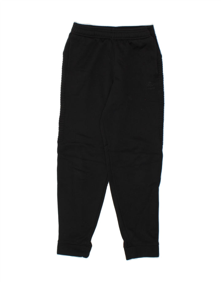 UMBRO Boys Tracksuit Trousers Joggers 12-13 Years Large  Black Polyester Vintage Umbro and Second-Hand Umbro from Messina Hembry 