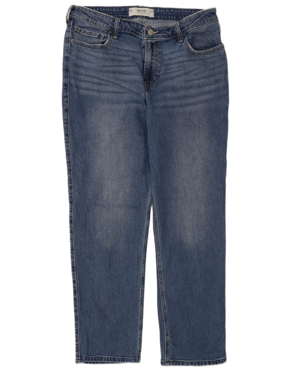 Hollister γυναικείο ψηλό ίσιο τζιν US 14 Large W32 L30 Blue
