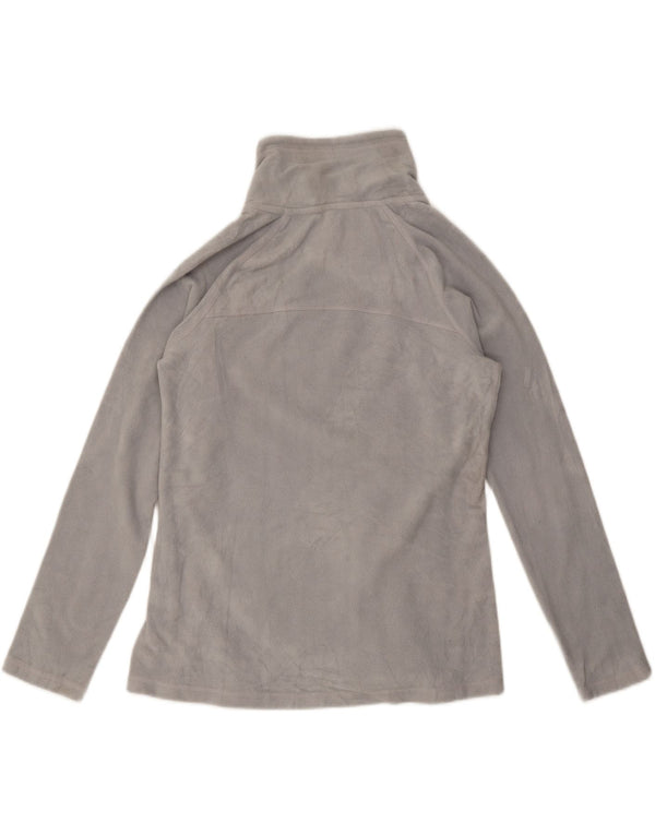 Γυναικείο Calvin Klein με φερμουάρ με φερμουάρ Fleece Jumper UK 10 Small Grey